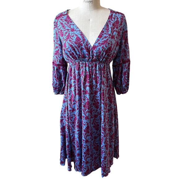 HATCH The Juliet Printed Dress in Magenta Floral Size 1/ Small - Picture 1 of 7